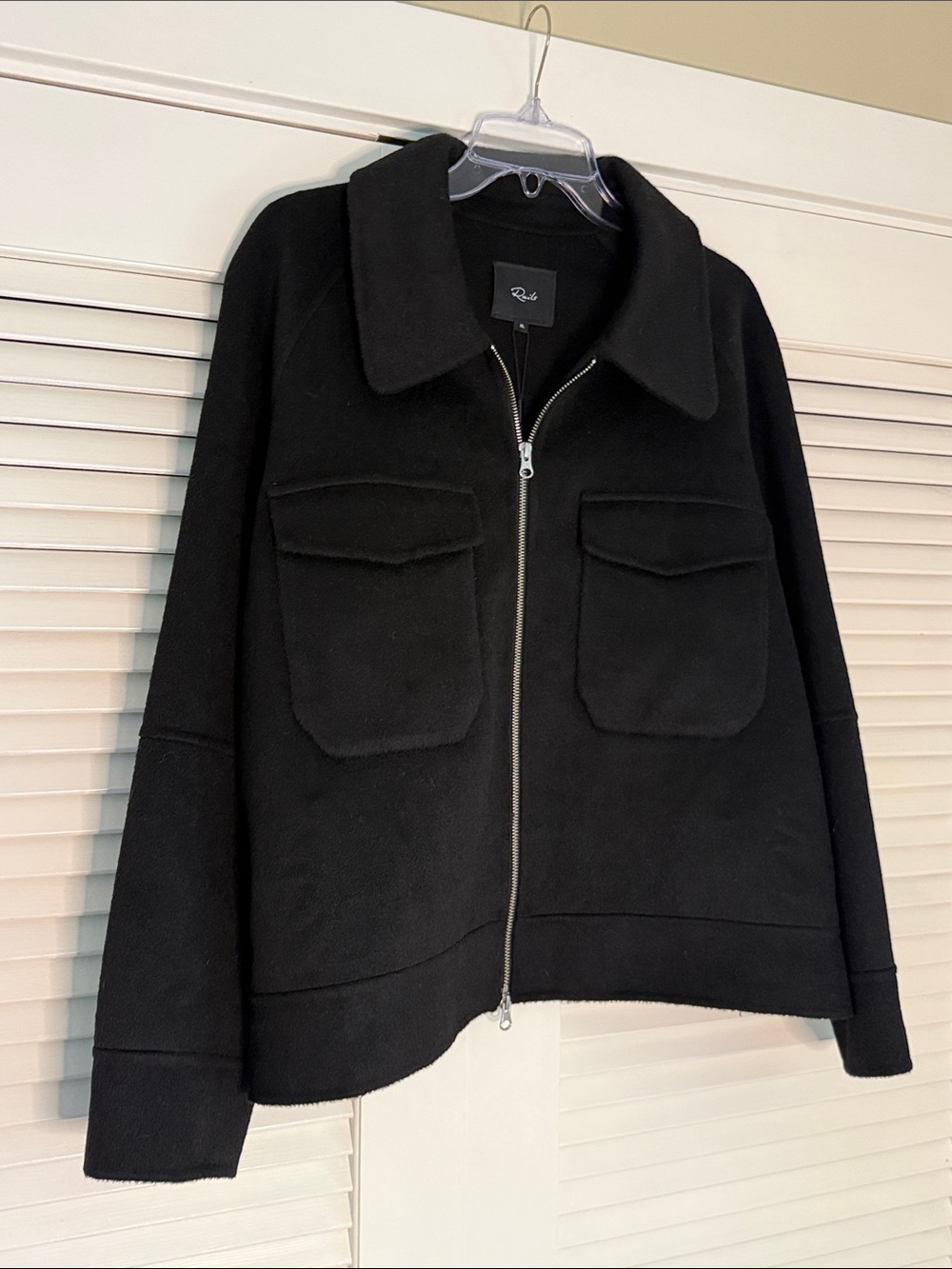 NWT Women’s Rails Wool Blend, Black, Zip Jacket w/ Chest Pockets - Size XL - Picture 3 of 6